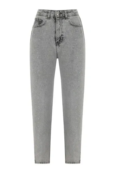 Nocturne High-waisted Jeans In Grey