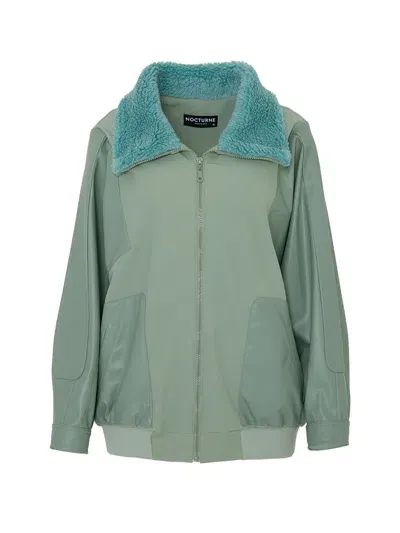 Nocturne Oversized Jacket In Green