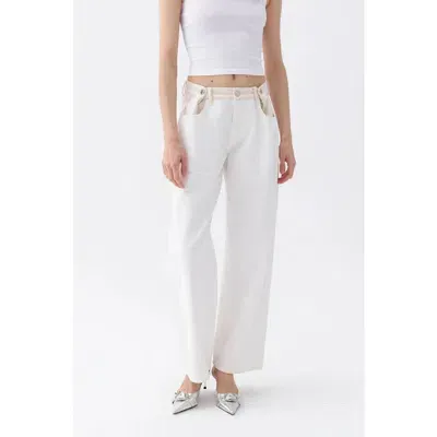 Nocturne Trimmed Jeans In White