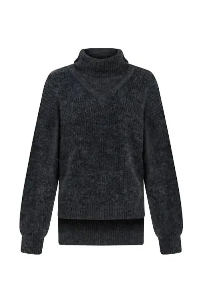 Nocturne Turtleneck Sweater In Grey