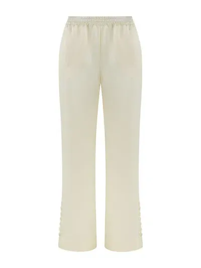 Nocturne Wide Leg Pants In Beige