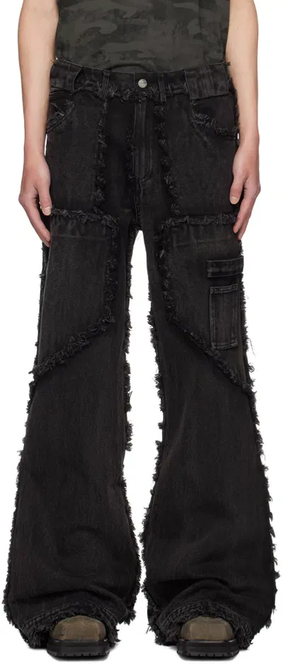 No/faith Studios Black Flared Jeans