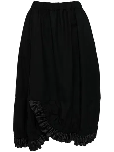 Noir Kei Ninomiya Ruffle Skirt In Black