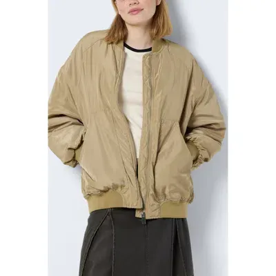 Noisy May Delia Oversize Bomber Jacket In Tree House