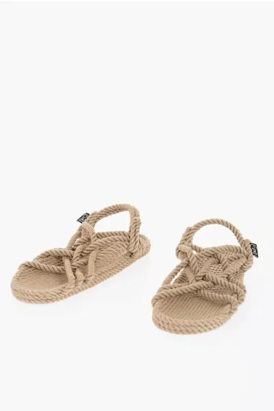 Nomadic State Of Mind Rope Slingback Sandals In Neutral