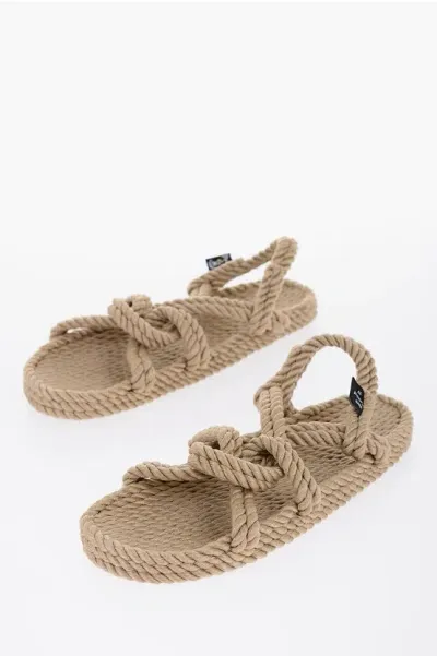 Nomadic State Of Mind Rope Slingback Sandals In Neutral