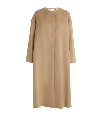 Nomadissem Camel Hair Jackson Coat In Beige