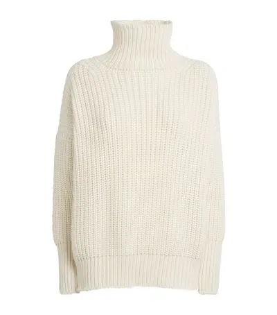 Nomadissem Cashmere Suvretta Rollneck Sweater In Ivory