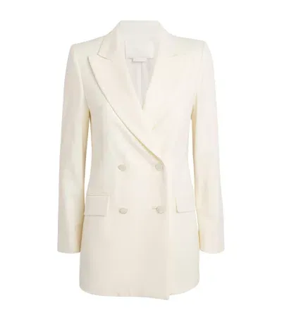 Nomadissem Nell Double-breasted Blazer In Ivory