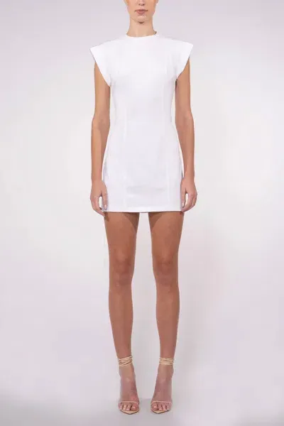 Nonchalant Label Becca Mini Dress In White