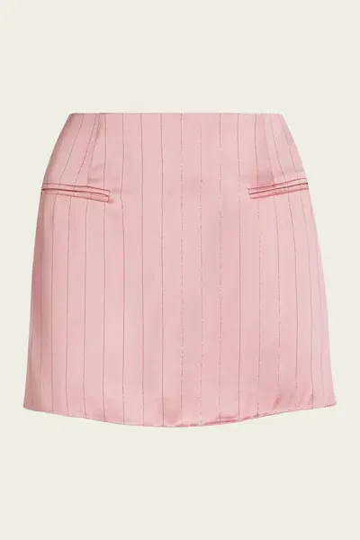 Nonchalant Label Tove Mini Skirt In Desert Rose In Pink