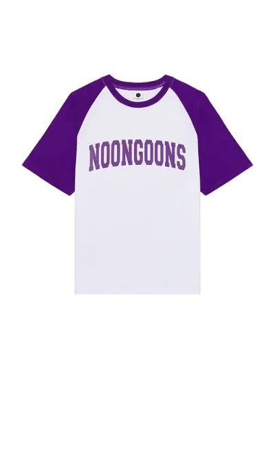 Noon Goons Gametime Raglan Tee In Purple