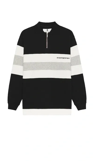 Noon Goons Laid Back Fleece Polo In Black