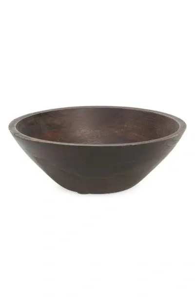 Nordstrom 10-inch Acacia Wood Serving Bowl In Ebony Wash Acacia