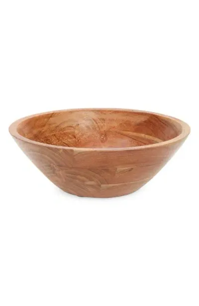 Nordstrom 10-inch Acacia Wood Serving Bowl In Warm Wash Acacia