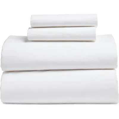 Nordstrom 300 Thread Count Organic Cotton Percale Sheet Set In White