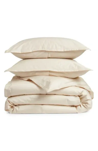 Nordstrom 400 Thread Count Organic Cotton Sateen Duvet Cover & Shams Set In Ivory Whitecap