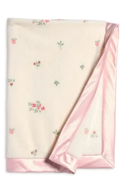 Nordstrom Kids'  Baby Print Plush Blanket In Pink