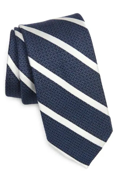 Nordstrom Bargamo Stripe Silk Tie In Navy