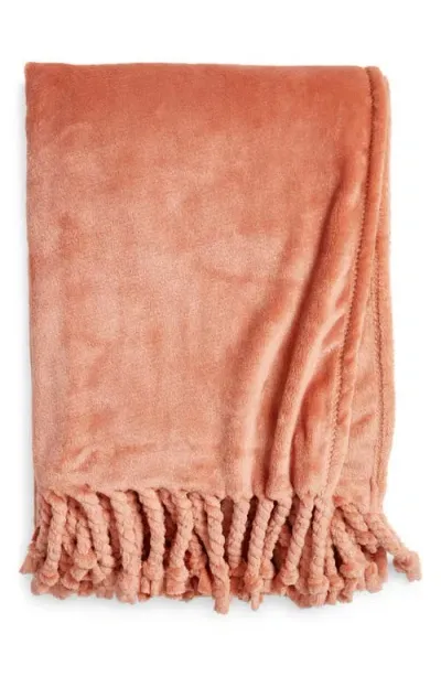 Nordstrom Bliss Throw Blanket In Tan Cork