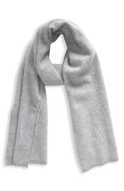 Nordstrom Brushed Cashmere Scarf In Gray