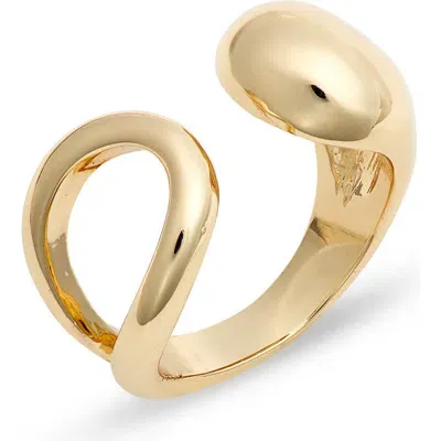 Nordstrom Button & Loop Open Ring In Gold