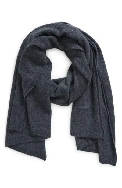 Nordstrom Cashmere Scarf In Charcoal Grey Heather