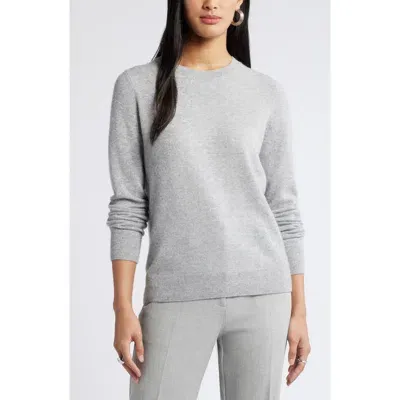 Nordstrom Crewneck Cashmere Sweater In Grey Formal