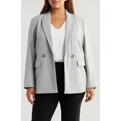 Nordstrom Double Breasted Blazer In Grey Heather