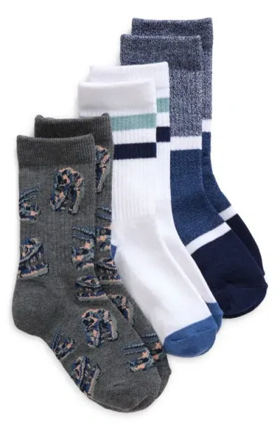 Nordstrom Kids' 6-pack Assorted Quarter Crew Socks In Multi Bmx Rex Pack