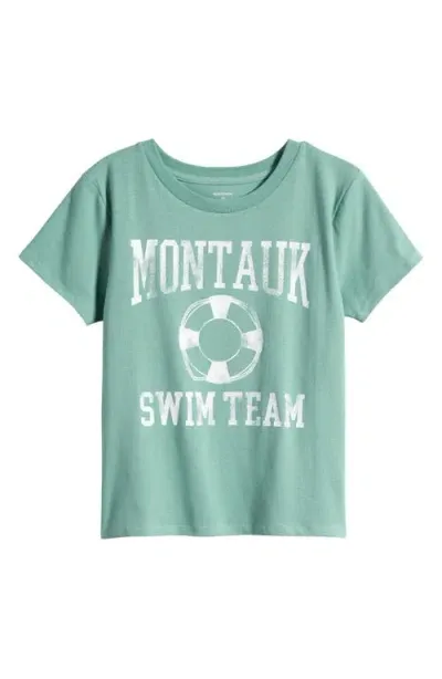 Nordstrom Kids' Athletic Graphic T-shirt In Green Wing Montauk Swim