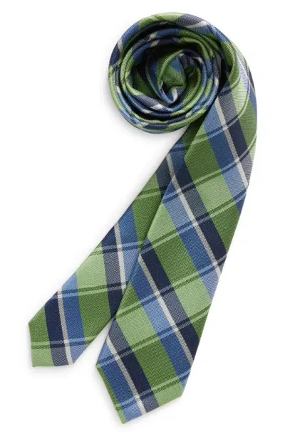 Nordstrom Kids' Del Mar Plaid Silk Blend Tie In Green Del Mar Plaid