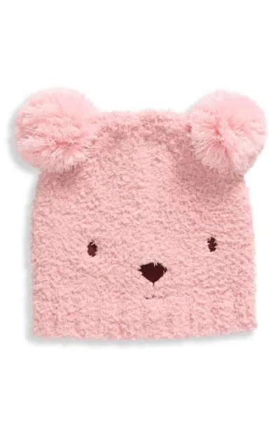 Nordstrom Kids' Double Pompom Critter Beanie In Pink