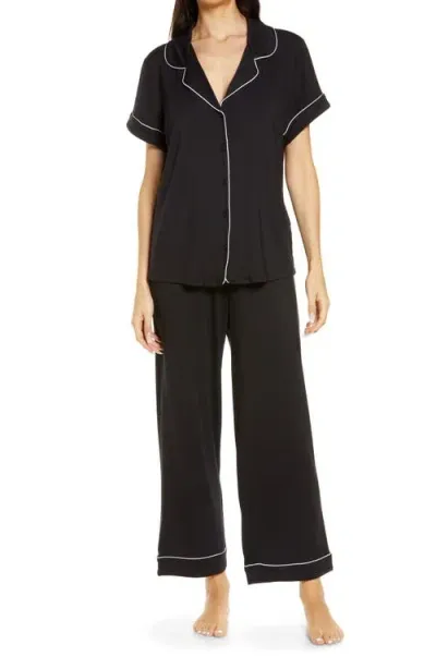 Nordstrom Moonlight Eco Crop Pajamas In Black