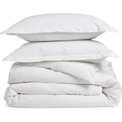 Nordstrom Organic Cotton Percale Duvet & Shams Set In White