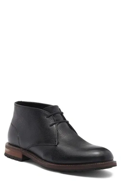 Nordstrom Payton Mini Lug Pebbled Leather Chukka Boot In Black