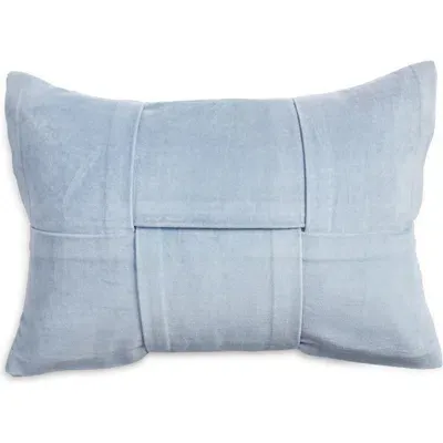 Nordstrom Plaited Velveteen Accent Pillow In Blue Chip