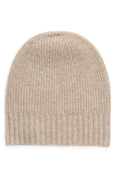 Nordstrom Recycled Cashmere Blend Beanie In Beige Bliss