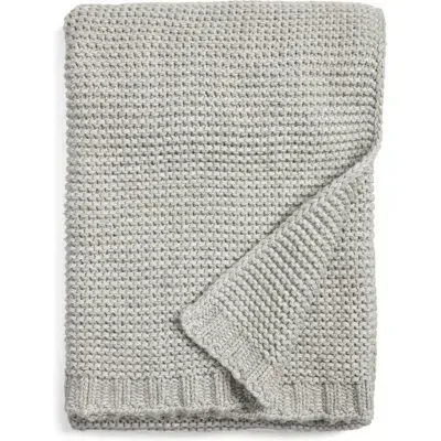 Nordstrom Recycled Fiber Knit Throw Blanket In Grey Griffin Heather