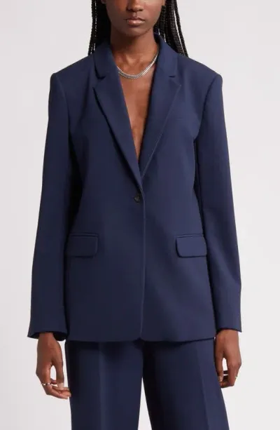 Nordstrom Relaxed Fit Blazer In Navy Blazer