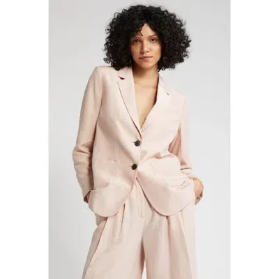 Nordstrom Relaxed Single Breasted Blazer In Pink Smoke