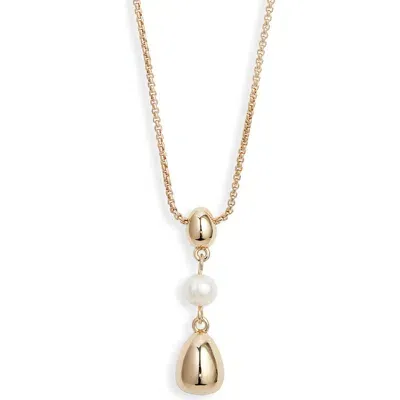 Nordstrom Teardrop Pendant Necklace In Gold