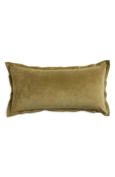 Nordstrom Velveteen Accent Pillow In Olive Sphagnum