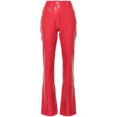 Norma Kamali Jeans In Red