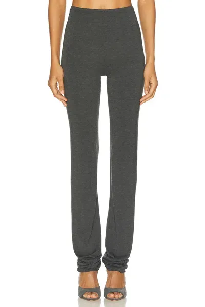 Norma Kamali Stretch-jersey Leggings In Dark Grey