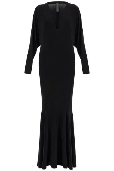 Norma Kamali Mermaid-style Dress With Dolman Sleeves