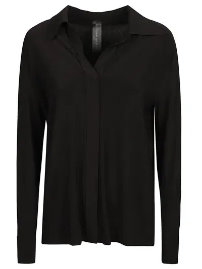 Norma Kamali Neck Shirt In Black