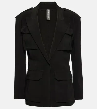 Norma Kamali Single-breasted Blazer In Black