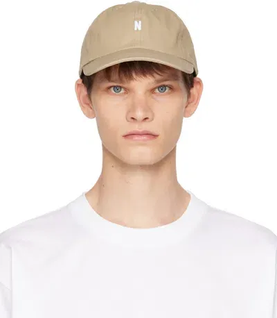 Norse Projects Khaki Twill Sports Cap In Utility Khaki