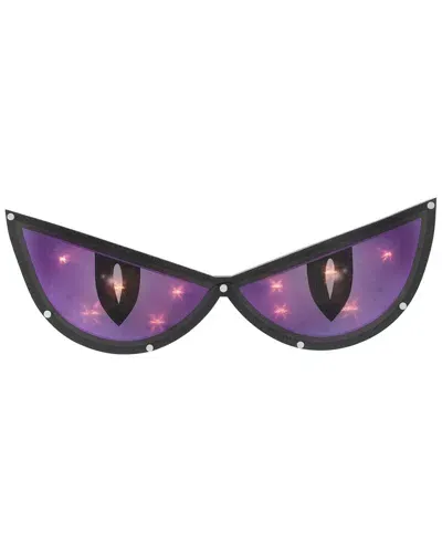 Northlight 20in Lighted Purple Eyes Halloween Window Silhouette